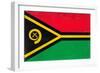 Vanuatu Flag Design with Wood Patterning - Flags of the World Series-Philippe Hugonnard-Framed Art Print