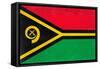 Vanuatu Flag Design with Wood Patterning - Flags of the World Series-Philippe Hugonnard-Framed Stretched Canvas