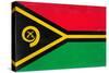 Vanuatu Flag Design with Wood Patterning - Flags of the World Series-Philippe Hugonnard-Stretched Canvas