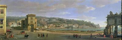 The Riviera of Chiaia at Naples-Vanvitelli (Gaspar van Wittel)-Giclee Print