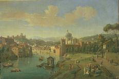 The Riviera of Chiaia at Naples-Vanvitelli (Gaspar van Wittel)-Giclee Print