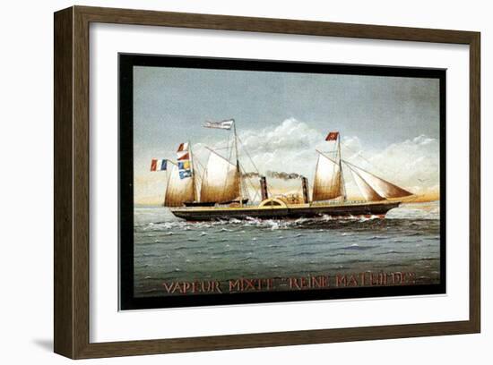 Vapeur Mixte Reine Mathilde-Dominique Perotin-Framed Art Print