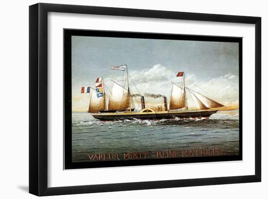 Vapeur Mixte Reine Mathilde-Dominique Perotin-Framed Art Print