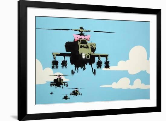 Vapor Helicopter UAV-Banksy-Framed Giclee Print