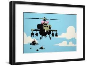 Vapor Helicopter UAV-Banksy-Framed Giclee Print