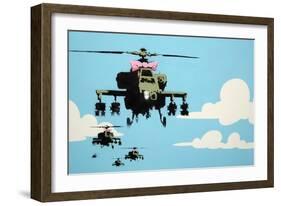 Vapor Helicopter UAV-Banksy-Framed Giclee Print