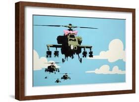 Vapor Helicopter UAV-Banksy-Framed Giclee Print