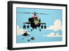 Vapor Helicopter UAV-Banksy-Framed Giclee Print