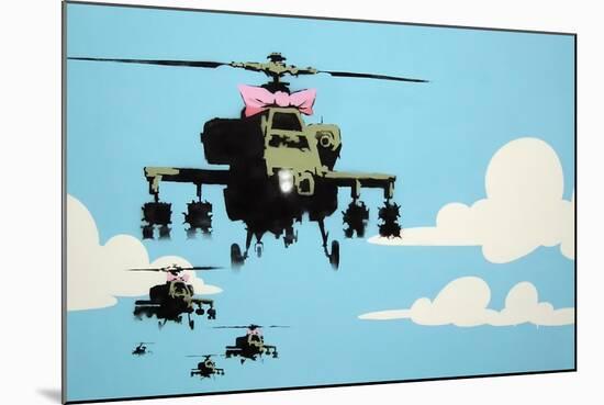 Vapor Helicopter UAV-Banksy-Mounted Giclee Print