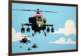 Vapor Helicopter UAV-Banksy-Framed Giclee Print