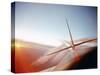 Vapor Trails Streaming from Tail of Jet in Flight-Howard Sochurek-Stretched Canvas