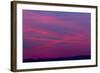 Vapour Trails from Airliners at Dusk-null-Framed Photographic Print