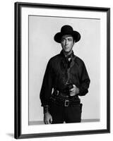 Vaquero Ride, Vaquero! by John Farrow with Robert Taylor, 1953 (b/w photo)-null-Framed Photo