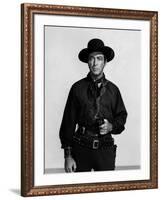 Vaquero Ride, Vaquero! by John Farrow with Robert Taylor, 1953 (b/w photo)-null-Framed Photo