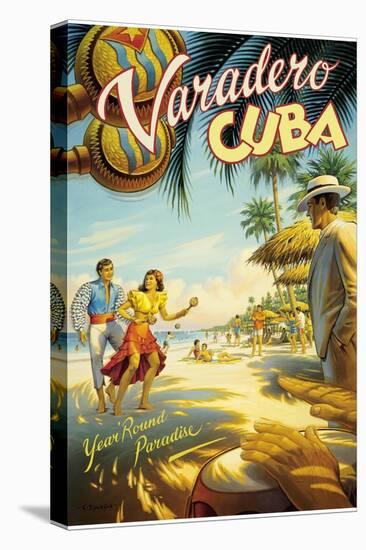 Varadero, Cuba-Kerne Erickson-Stretched Canvas