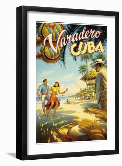 Varadero, Cuba-Kerne Erickson-Framed Art Print