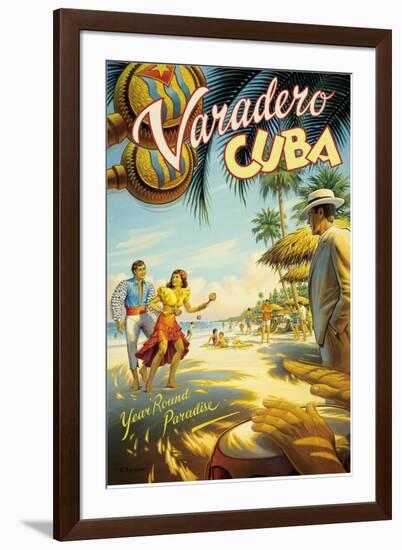 Varadero, Cuba-Kerne Erickson-Framed Art Print