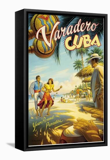 Varadero, Cuba-Kerne Erickson-Framed Stretched Canvas