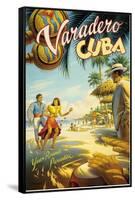 Varadero, Cuba-Kerne Erickson-Framed Stretched Canvas