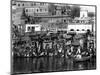 Varanasi (Bathers)-null-Mounted Art Print