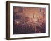 Varanasi Steps at Night-Lincoln Seligman-Framed Giclee Print