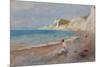 Varengeville Beach; La Plage De Varengeville, C. 1880-Pierre-Auguste Renoir-Mounted Giclee Print