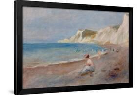 Varengeville Beach; La Plage De Varengeville, C. 1880-Pierre-Auguste Renoir-Framed Giclee Print