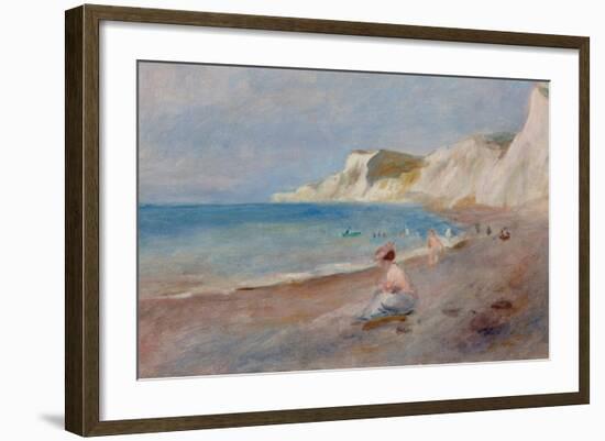 Varengeville Beach; La Plage De Varengeville, C. 1880-Pierre-Auguste Renoir-Framed Giclee Print