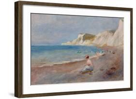 Varengeville Beach; La Plage De Varengeville, C. 1880-Pierre-Auguste Renoir-Framed Giclee Print