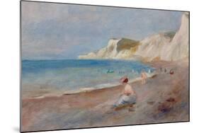 Varengeville Beach; La Plage De Varengeville, C. 1880-Pierre-Auguste Renoir-Mounted Giclee Print