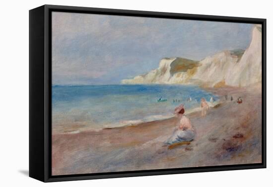 Varengeville Beach; La Plage De Varengeville, C. 1880-Pierre-Auguste Renoir-Framed Stretched Canvas