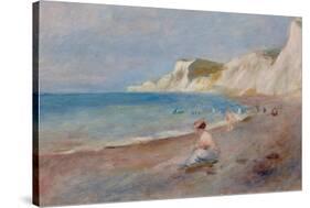 Varengeville Beach; La Plage De Varengeville, C. 1880-Pierre-Auguste Renoir-Stretched Canvas