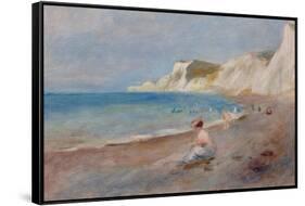 Varengeville Beach; La Plage De Varengeville, C. 1880-Pierre-Auguste Renoir-Framed Stretched Canvas