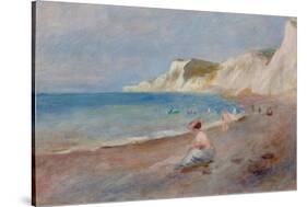 Varengeville Beach; La Plage De Varengeville, C. 1880-Pierre-Auguste Renoir-Stretched Canvas