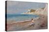 Varengeville Beach; La Plage De Varengeville, C. 1880-Pierre-Auguste Renoir-Stretched Canvas