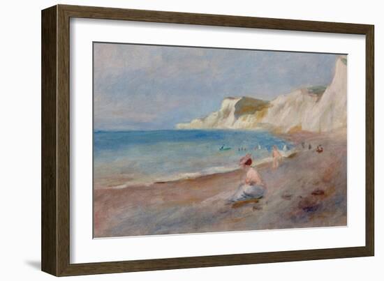 Varengeville Beach; La Plage De Varengeville, C. 1880-Pierre-Auguste Renoir-Framed Giclee Print