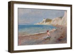Varengeville Beach; La Plage De Varengeville, C. 1880-Pierre-Auguste Renoir-Framed Giclee Print