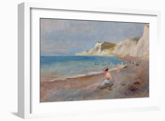 Varengeville Beach; La Plage De Varengeville, C. 1880-Pierre-Auguste Renoir-Framed Giclee Print