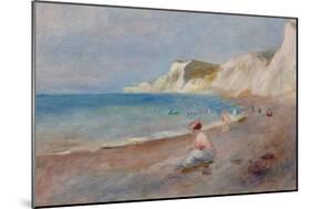 Varengeville Beach; La Plage De Varengeville, C. 1880-Pierre-Auguste Renoir-Mounted Giclee Print