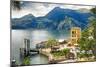 Varenna Harbor on Lake Como, Italy-George Oze-Mounted Premium Photographic Print