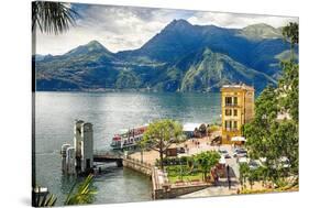 Varenna Harbor on Lake Como, Italy-George Oze-Stretched Canvas