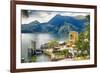 Varenna Harbor on Lake Como, Italy-George Oze-Framed Photographic Print