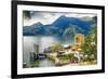 Varenna Harbor on Lake Como, Italy-George Oze-Framed Photographic Print
