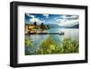 Varenna Harbor View On Lake Como-George Oze-Framed Photographic Print