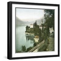 Varenna (Italy), Lake Como-Leon, Levy et Fils-Framed Photographic Print