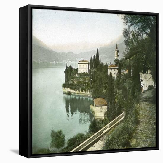 Varenna (Italy), Lake Como-Leon, Levy et Fils-Framed Stretched Canvas