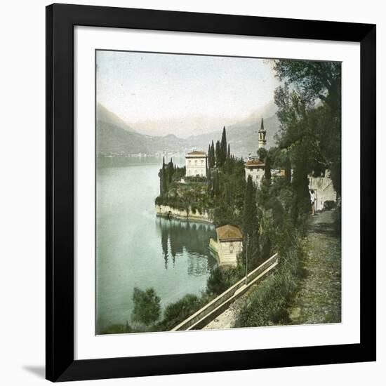 Varenna (Italy), Lake Como-Leon, Levy et Fils-Framed Photographic Print