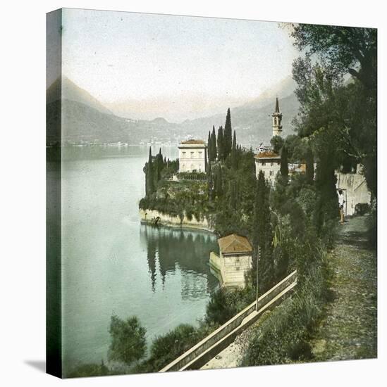 Varenna (Italy), Lake Como-Leon, Levy et Fils-Stretched Canvas