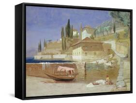 Varenna, Lake Como-Frederick Lee Bridell-Framed Stretched Canvas
