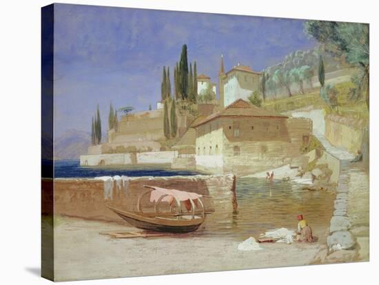 Varenna, Lake Como-Frederick Lee Bridell-Stretched Canvas